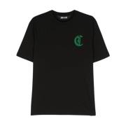 Zwarte T-shirts & Polos voor Mannen Just Cavalli , Black , Heren