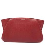 Pre-owned Leather handbags Cartier Vintage , Red , Dames