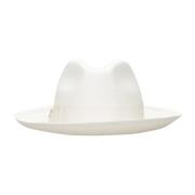 Stro Panama Hoed met Strik Borsalino , White , Dames