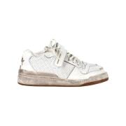 Pre-owned Leather sneakers Yves Saint Laurent Vintage , White , Dames