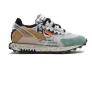 Multicolor Leren Sneakers Memory Gel RUN OF , Multicolor , Heren