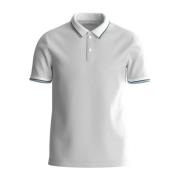 Witte Textiel Polo Shirt Guess , White , Heren