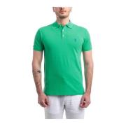 Slim Cotton Stretch Polo Shirt Polo Ralph Lauren , Green , Heren