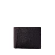 Zwarte leren portemonnee met logo Karl Lagerfeld , Brown , Heren