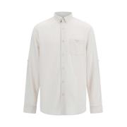 Witte textieloverhemd voor mannen Guess , White , Heren
