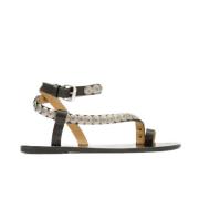 Studded Platte Sandalen in Zwart Isabel Marant , Multicolor , Dames