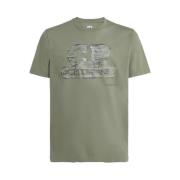 Casual T-shirt van 100% katoen C.p. Company , Green , Heren