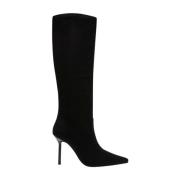 Zwarte Intruder Hoge Hak Laars Steve Madden , Black , Dames