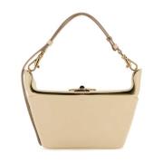 Klassieke leren schoudertas Tod's , Beige , Dames