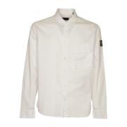 Witte Schaal Shirt Belstaff , White , Heren