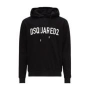 Hoodie - Iconisch Logo, Zwart Dsquared2 , Black , Heren