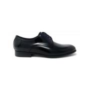 Zwarte gepoetste derby schoenen Callaghan , Black , Heren