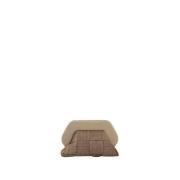 Gevlochten Stro Clutch Tas Vegan Stof THEMOIRè , Beige , Dames