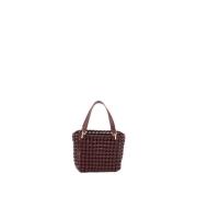 Marsala Knots Clutch Tas Eco-Stof THEMOIRè , Purple , Dames