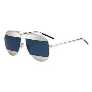 Split 1 Sunglasses in Palladium/Blue Dior , Gray , Unisex