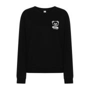 Zwarte Sweaters met Stijl 1V6A170644220555 Moschino , Black , Dames