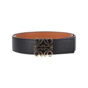 Pre-owned Leather belts Loewe Pre-owned , Black , Dames