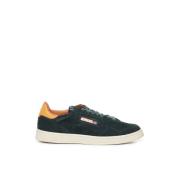 Suede Sneakers met Perforaties Autry , Black , Heren