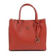 Chic Leather Shoulder Bag 19v69 Italia , Red , Dames