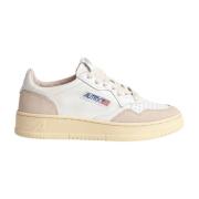 Vintage-geïnspireerde witte leren sneakers Autry , Multicolor , Heren