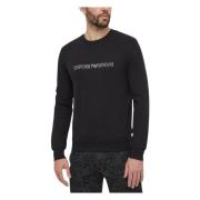 Zwarte Bedrukte Sweatshirt met Lange Mouwen Emporio Armani , Black , H...