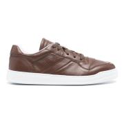 Leren Lage Sneakers Doucal's , Brown , Heren
