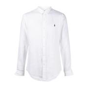 Sportshirt Wit Lange Mouw Ralph Lauren , White , Heren