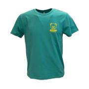 Casual Katoenen T-shirt Moschino , Green , Heren