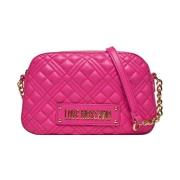 Fuchsia Synthetische Schoudertas Love Moschino , Pink , Dames