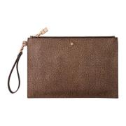 Smalle Flat Pouch Borbonese , Brown , Dames