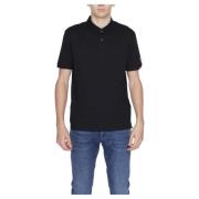 Zwarte Polo met knoopsluiting voor mannen Suns , Black , Heren