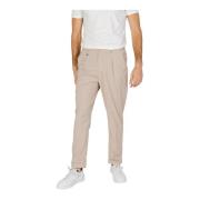 Beige Rits Knoop Broek Zakken Antony Morato , Beige , Heren