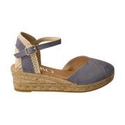 Blauwe V-hals Espadrille voor vrouwen Gaimo , Blue , Dames