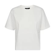Klassiek Wit Katoenen T-shirt Max Mara Weekend , White , Dames