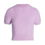 Lila Gebreide Top Zuurwas Maison Margiela , Purple , Dames