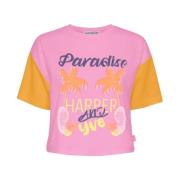 Paradise-Ss T-shirt Harper & Yve , Multicolor , Dames