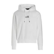 Logo Print Hoodie - Wit Dsquared2 , White , Heren