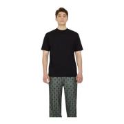 Slim Fit Ronde Hals T-shirt John Richmond , Black , Heren