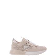 Jacquard Logo Sneakers Theo Trainer Michael Kors , Beige , Dames