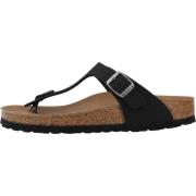 Nubuck Slippers Birkenstock , Black , Heren