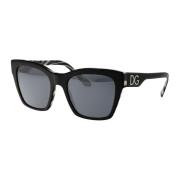 Stijlvolle zonnebril met model 0Dg4384 Dolce & Gabbana , Black , Dames