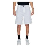Heren Bermuda Shorts Lente/Zomer Collectie Calvin Klein Jeans , White ...