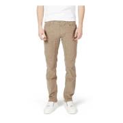 Heren Beige Rits Knopen Jeans Herfst/Winter Jeckerson , Beige , Heren