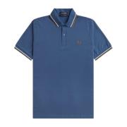 Midnight Blue Twin Tipped Polo Fred Perry , Blue , Heren