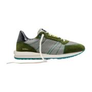 Mesh en Suède Sneakers met Rubberen Zool Hidnander , Multicolor , Here...