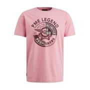 Korte Mouw R-hals Jersey T-shirt PME Legend , Pink , Heren
