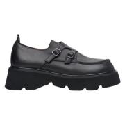 Dames Zwarte Brogues met Dikke Zool gemaakt van Echt Leer Er00113812 E...