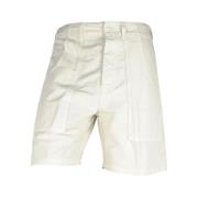 Witte Katoenen Knoop Shorts Don The Fuller , White , Heren