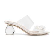 Parel Beaded Sandal Pump met Perspex Hak Simone Rocha , White , Dames