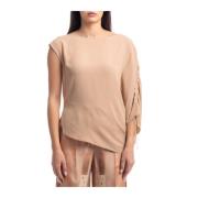 Stijlvolle Blouse in Tower Stof Beatrice .b , Beige , Dames